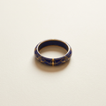 Cloisonné enamel bangle in lapis blue and gold