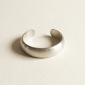 Scandinavian modernist sterling silver torque bangle