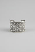 Unsigned Tribal Wide Cuff Bracelet, c. 1970s–1990s — view 1
