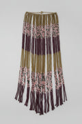 Unsigned Handmade Multi-Strand Seed Bead Fringe Collar Necklace, c. 1970s–1980s — view 1