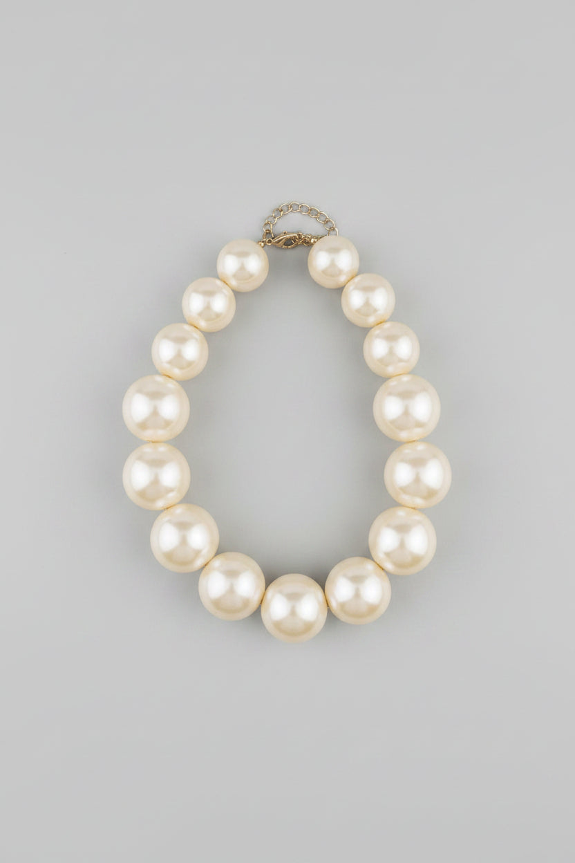 Chanel Oversized Faux Pearl Statement Necklace, c. 2000s–2010s — view 1