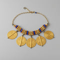 Unsigned North African / Berber-Style Tribal Coin & Beaded Bracelet, c. 1970s–1980s — view 1