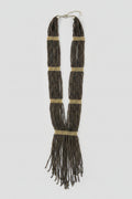 Unsigned Multi-Strand Seed Bead Fringe Tassel Necklace, c. 1980s–90s — view 1
